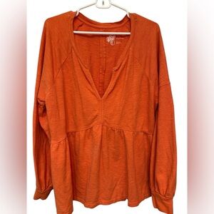 Pilcro Orange Blouse